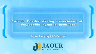 Thí nghiệm nhuộm bột carbon các sản phẩm vệ sinh dùng một lần