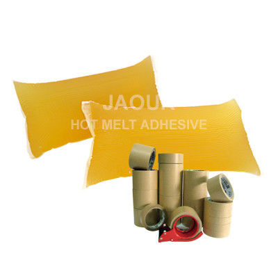 Màu vàng nhạt nóng Nấu chảy PSA Áp lực nhạy cảm Áp dính dựa trên cao su Kháng lão hóa cho băng giấy Kraft